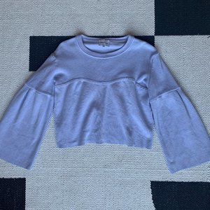 Bimba y Lola cotton lilac sweater w bell sleeves